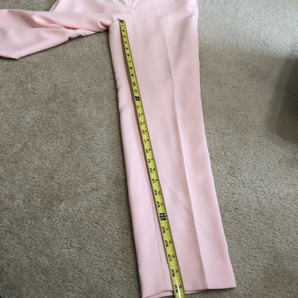 J. Crew Pink Straight Leg Pants with Sleek Silhouette - Picture 3 of 7
